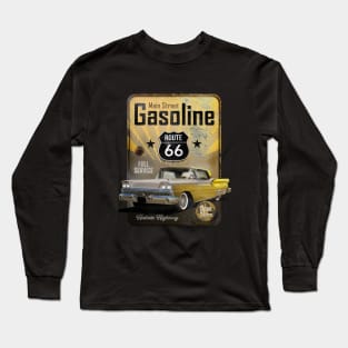 Route 66 Gasoline Long Sleeve T-Shirt